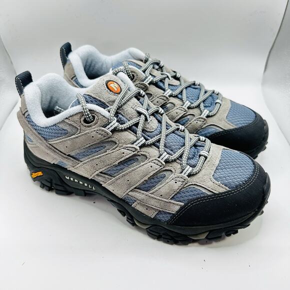 Merrell Moab 2 Vent Smoke Grey Leather Hiking Shoe Women’s 7.5 Wide J06014W - Picture 2 of 7